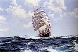 Montague Dawson Rolling Seas - Eastern Monarch painting